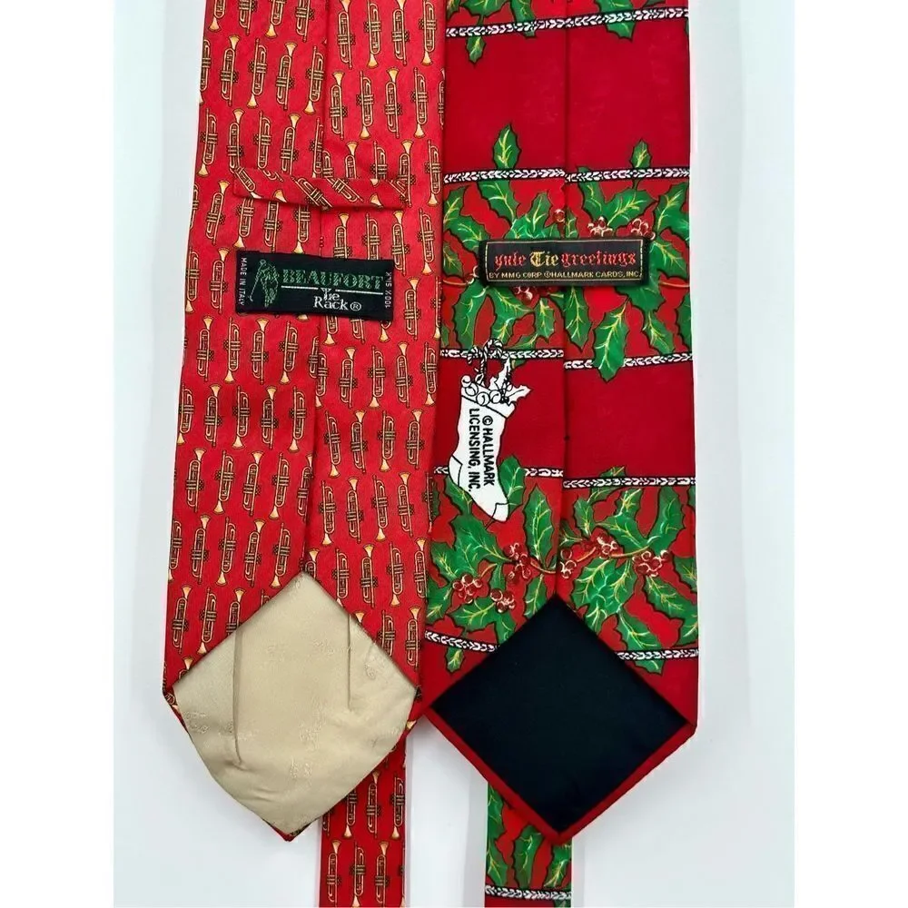 Bundle of 2 Christmas holiday ties